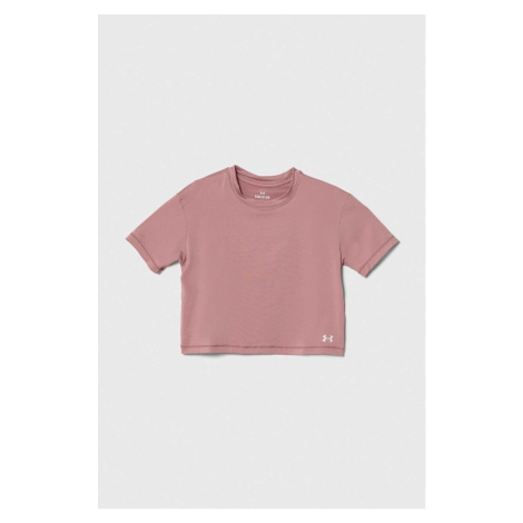 Detské tričko Under Armour Motion SS ružová farba