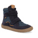 Barefoot zimné topánky Froddo - Winter Tex Dark blue tmavo modré