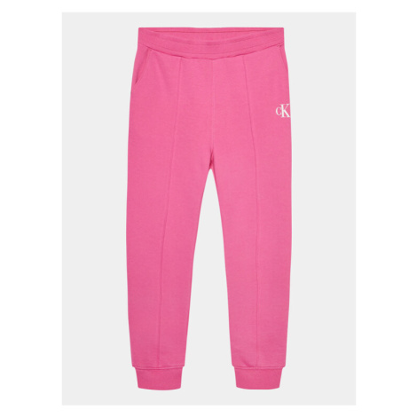 Calvin Klein Jeans Teplákové nohavice Logo IG0IG02285 Ružová Regular Fit