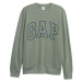 GAP V-LW DB FLEECE Pánska mikina, zelená, veľkosť