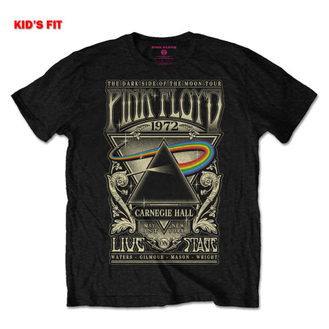Pink Floyd tričko Carnegie Hall Poster Čierna