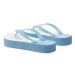 Calvin Klein Jeans Žabky Beach Sandal Flatform Monologo YW0YW01617 Modrá