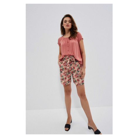 Cotton shorts with flowers Moodo