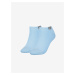 Sada dvoch párov dámskych ponožiek v modrej farbe Calvin Klein Underwear