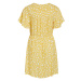 VILA Letné šaty 'CELINA'  žltá / svetlosivá / biela