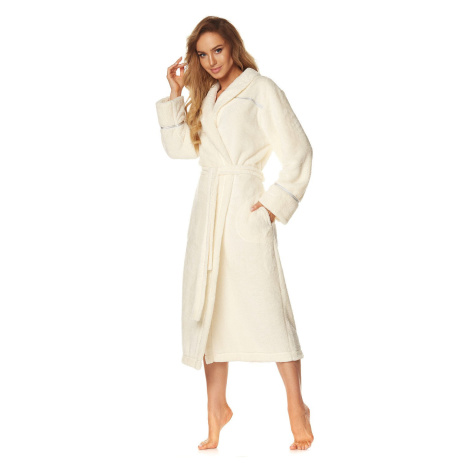 Satin bathrobe 2084 Ecru Ecru L&L Collection