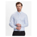 Calvin Klein Košeľa Structure Easy Care Fitted Shirt K10K111293 Modrá Fitted Fit