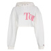 Tommy Jeans Mikina - TJW SUPER CROP BOLD TOMMY HOODIE biela