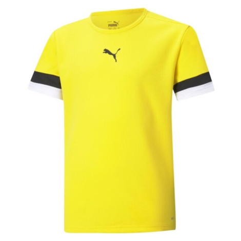 Puma TEAMRISE JERSEY JR Detské tričko, žltá, veľkosť