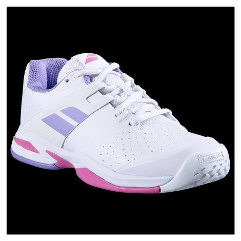 Babolat Propulse All Court Junior Girl White/Lavender Children's Tennis Shoes