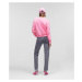 Mikina Karl Lagerfeld Future Logo Crop Sweatshirt Ružová