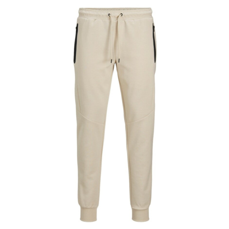 JACK & JONES Nohavice 'WILL FUSION'  béžová / čierna