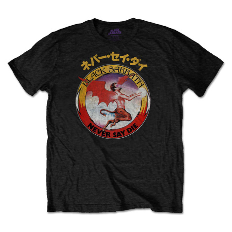 Black Sabbath tričko Reversed Logo Čierna