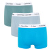 Pánske boxerky CALVIN KLEIN 3 PACK-LOW RISE TRUNK-VIV BL, ARONA, SAGEB GRN W WH WBS