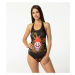 Aloha From Deer Woman's World 4-20 Open Back Swimsuit SSOB AFD906