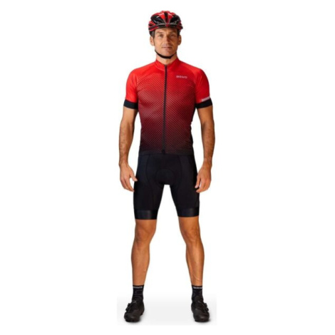 Briko CLASSIC STAIN Pánsky cyklistický dres, červená, veľkosť