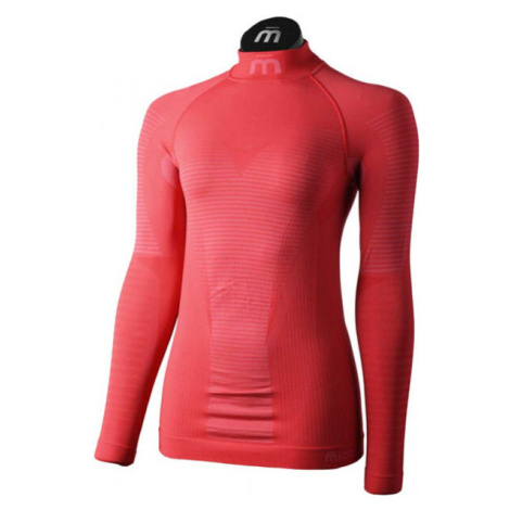 Mico L/SLVS MOCK NECK SHIRT WARM CONTROL W Dámske termo tričko, červená, veľkosť