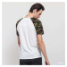 Tričko Urban Classics Raglan Contrast Tee White/ Camo Green