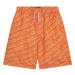 Detské plavkové šortky Karl Lagerfeld oranžová farba, vzorované