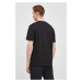Bavlnené tričko HUGO čierna farba,s potlačou,50467556