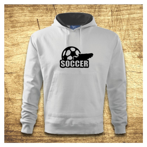 Mikina s kapucňou s motívom Soccer