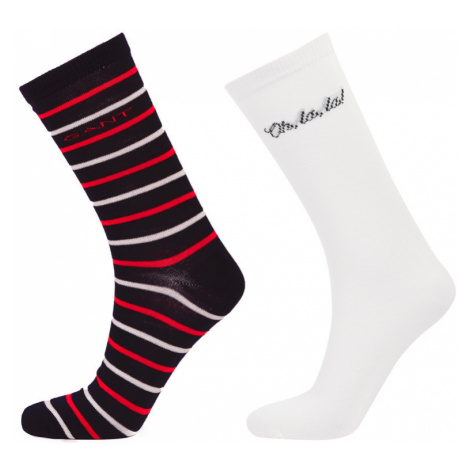 PONOŽKY GANT D1. QUOTE AND STRIPE SOCK GIFT BOX