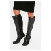 Trendyol Knee-High Boots - Black - Stiletto Heels