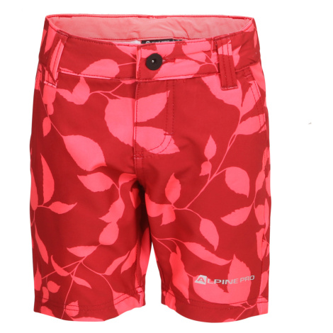 Kids softshell shorts ALPINE PRO MORCO diva pink variant pb