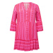 ONLY Carmakoma Košeľové šaty 'Marrakesh'  ružová / čerešňová
