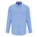 Premier Workwear Pánska košeľa oxford s dlhým rukávom PR238 Oxford Blue -ca. Pantone 7453