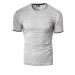 Pánske jednofarebné tričko s krátkym rukávom v sivej farbe