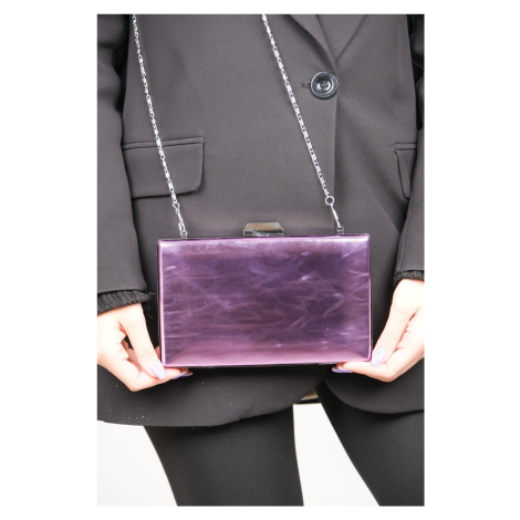 LuviShoes Helf Metallic Lilac Women's Evening Dress Bag