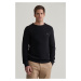 SVETER GANT COTTON PIQUE C-NECK BLACK