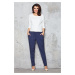 Infinite You Woman's Pants M051 Navy Blue