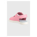 Detské kožené sandále Camper Oruga ružová farba