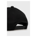 Bavlnená čiapka Armani Exchange čierna farba, s potlačou