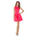Ružové šaty s motívom bodiek JESSICA 125-13