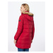 Superdry Zimná bunda  svetlohnedá / červená