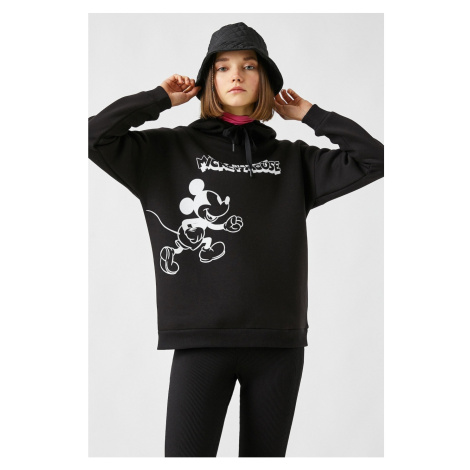 Koton Disney Mickey Mouse Licensed Hoodie Printed Sweatshirt