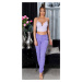 Sexy Koucla Musthave Crop Top with ruffled band lilac Einheitsgroesse