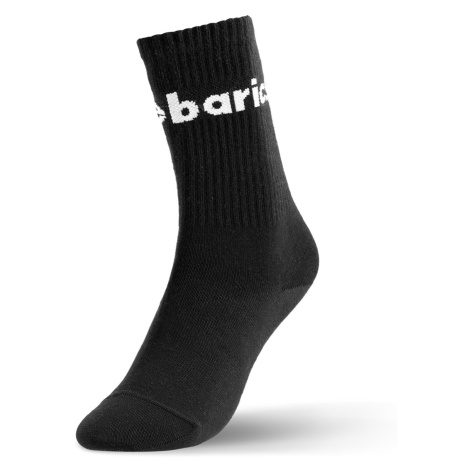 Barebarics - Barefoot Ponožky - Crew - Black - Big logo