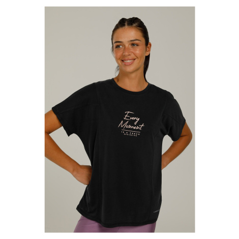 Lumberjack JASMINE SLOGAN DETAILED T BLACK Woman Sleeve T-Sh