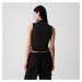 GAP Sleeveless Modal Mock Neck Black