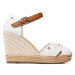 Tommy Hilfiger Espadrilky Basic Opened Toe High Wedge FW0FW04784 Biela