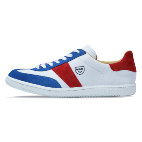 Botas Iconic Tricolor - Dámske kožené tenisky / botasky bielo- Dámskemodro- Dámskečervené, ručná