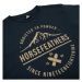 HORSEFEATHERS Tričko ATP Emblem - pond BLUE