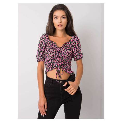 Blouse-RO-BZ-2516-9.34-black-pink Rue Paris