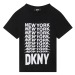 DKNY Tričko D35S76 D Čierna Regular Fit