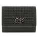 Calvin Klein Malá dámska peňaženka Re-Lock Trifold Xxs Perf K60K610662 Čierna