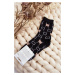 Warm cotton socks with teddy bears, black